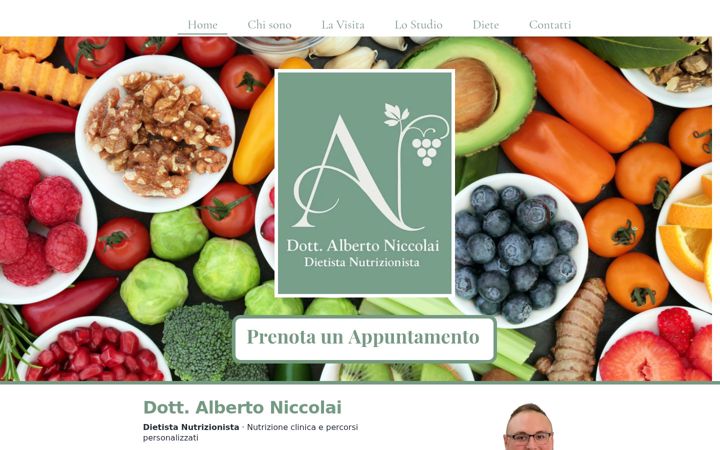 Screenshot of albertoniccolai.it