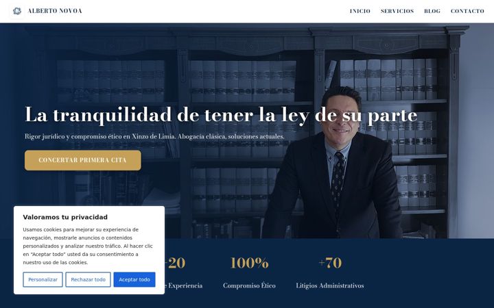 Képernyőkép: albertonovoa-abogados.es