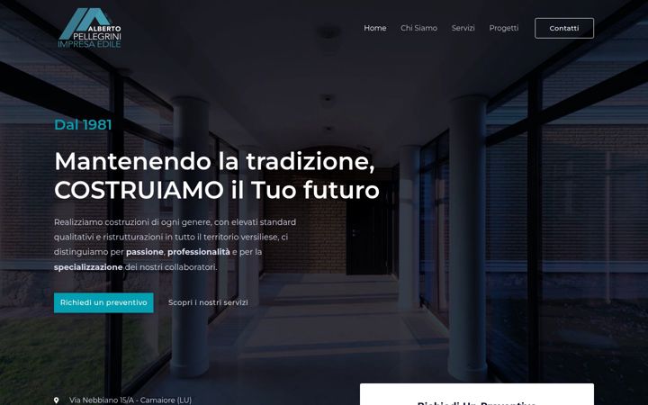 Skärmbild av albertopellegrinicostruzioni.it