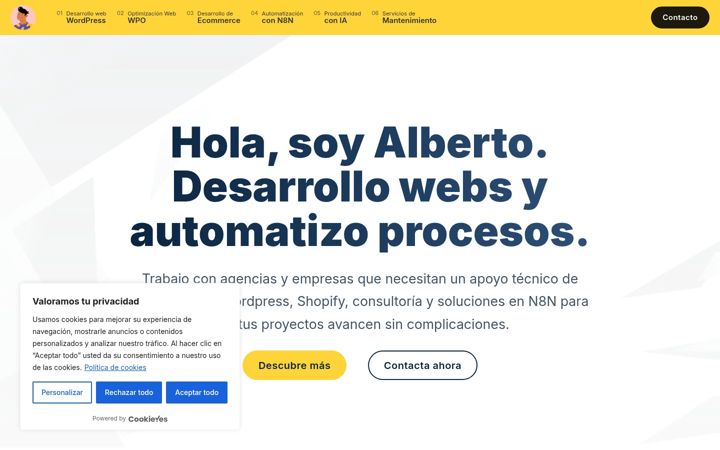 Screenshot of albertoportabella.com