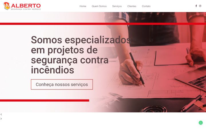 Screenshot of albertoprojetos.com.br