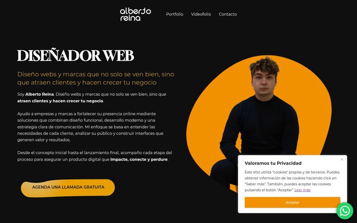 Captura de pantalla de albertoreina.com