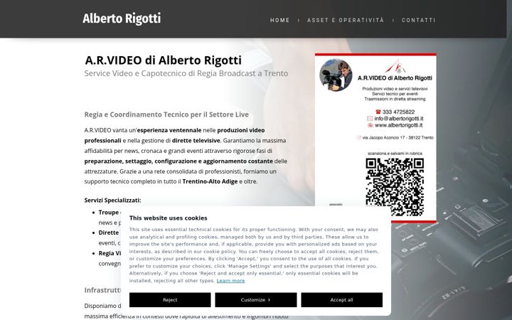 Képernyőkép: albertorigotti.it