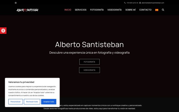 Captura de pantalla de albertosantisteban.com