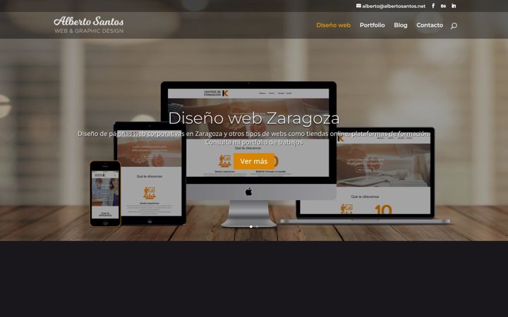 Screenshot of albertosantos.net