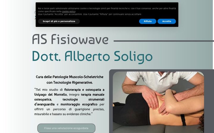 Screenshot of albertosoligofisioterapista.it