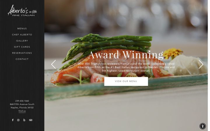 Screenshot of albertosonfifth.com