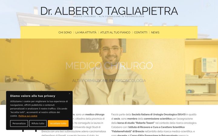 Screenshot of albertotagliapietra.com