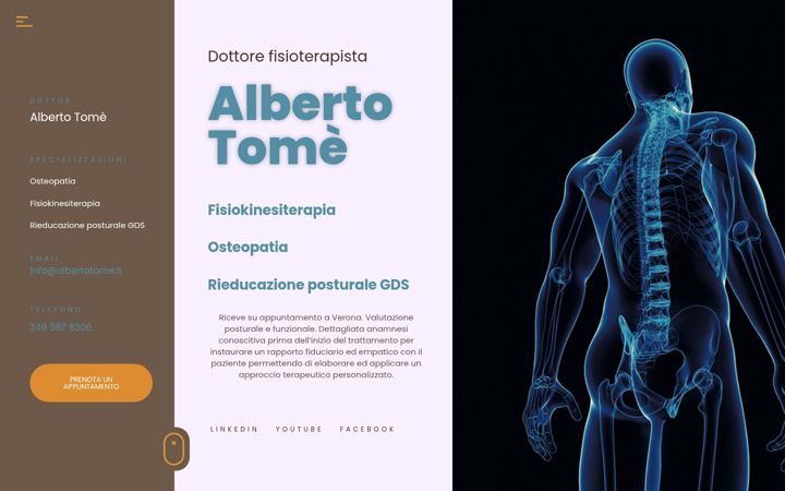 Screenshot of albertotome.it