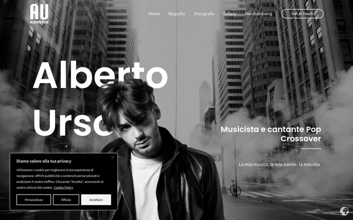 Screenshot of albertourso.it