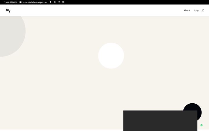 Screenshot of albertovirgen.com
