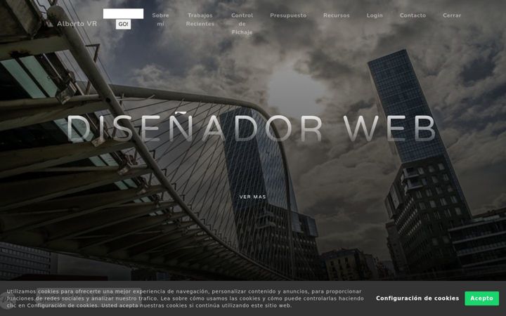Screenshot of albertovr.com