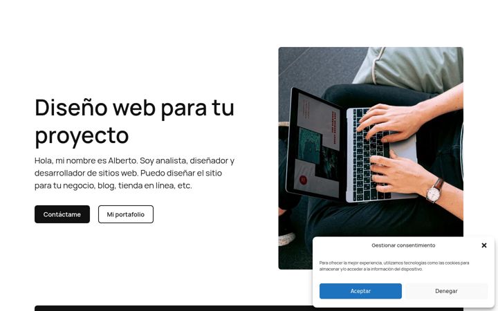 Screenshot of albertozdsg.com
