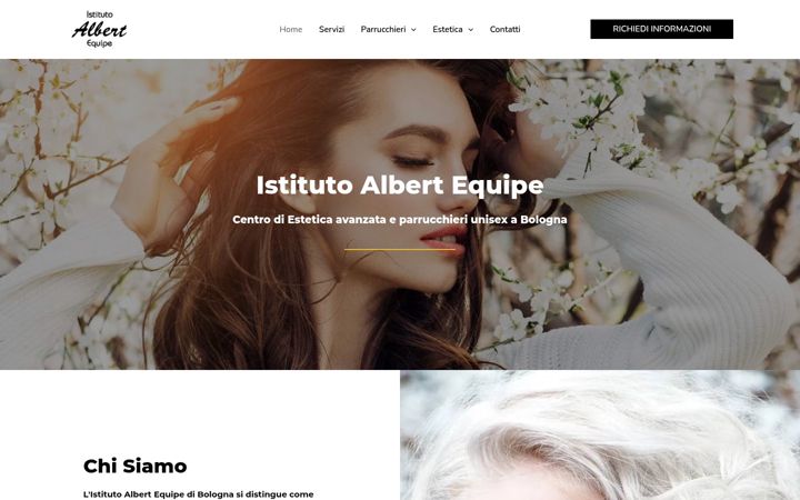 Screenshot of albertparrucchieribologna.com