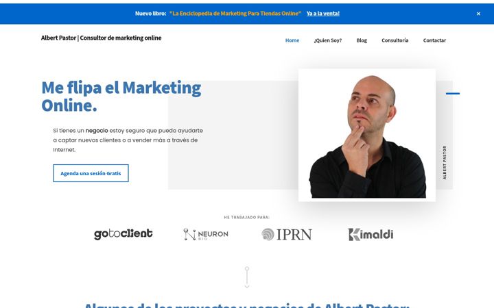 Screenshot of albertpastor.com