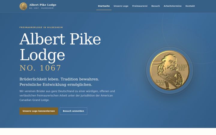 Zrzut ekranu albertpike.de