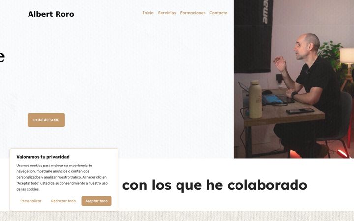 Screenshot of albertroro.com