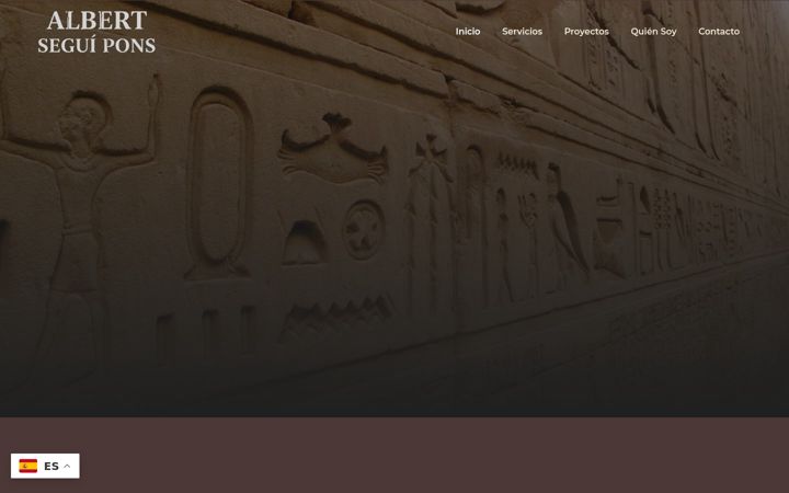 Snímek obrazovky albertseguiarqueologia.com