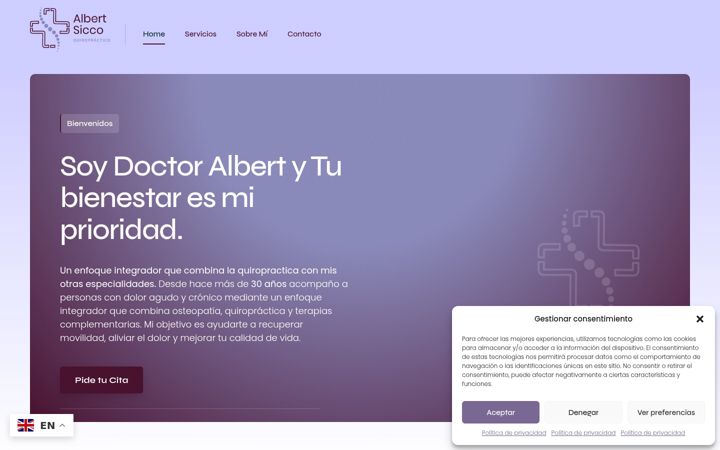 Screenshot of albertsicco.com