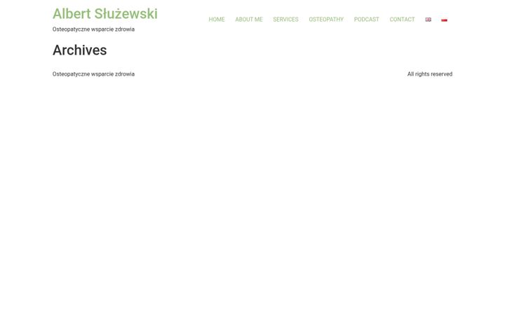 Screenshot of albertsluzewski.pl