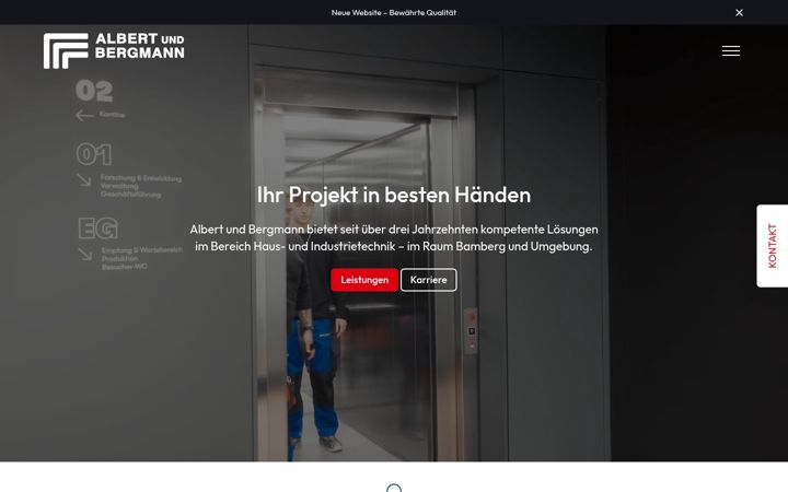 Screenshot of albertundbergmann.de