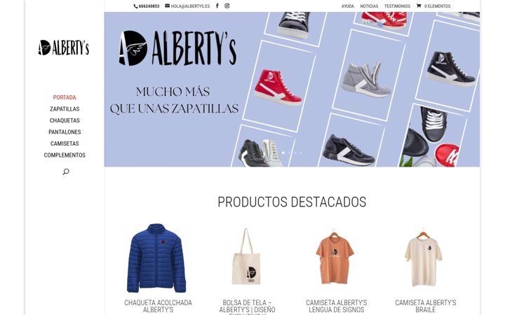 Screenshot ta' albertys.es