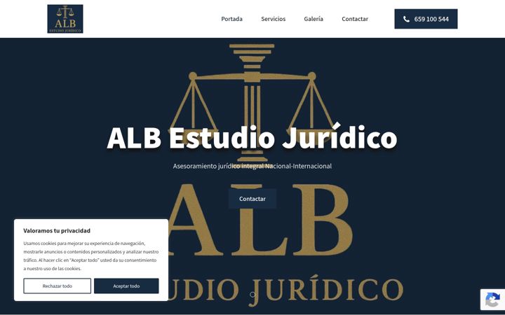 Screenshot ta' albestudiojuridico.es