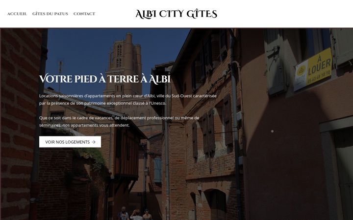 Screenshot of albi-city-gites.com