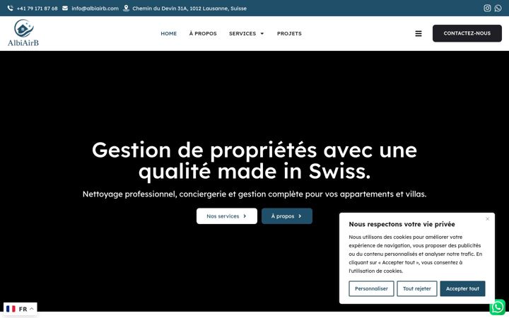 Screenshot of albiairb.com