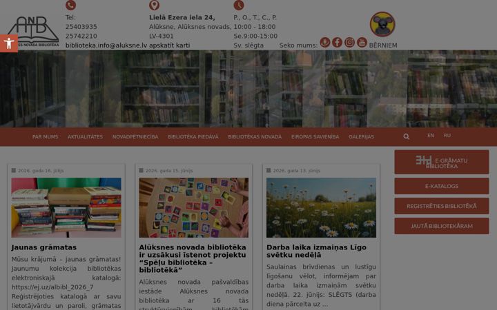 Screenshot of albibl.lv