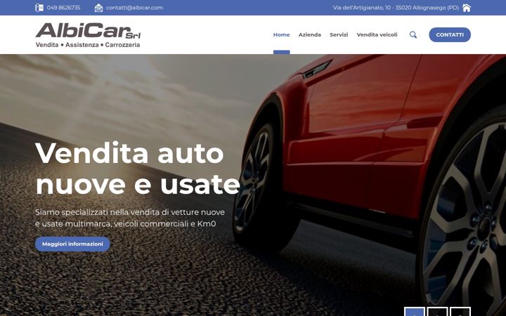 Screenshot of albicar.org