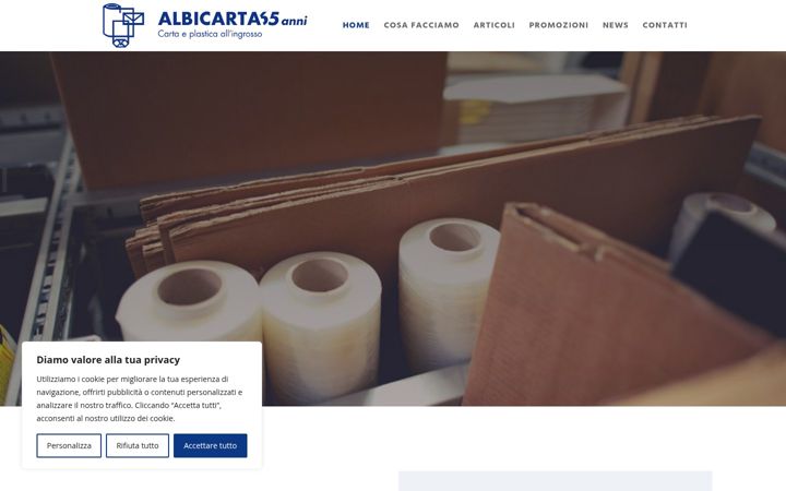Screenshot von albicartalugano.ch