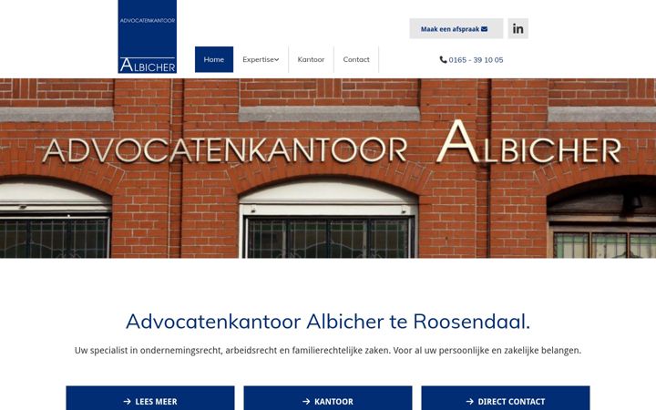 Ekraanipilt saidist albicher.nl