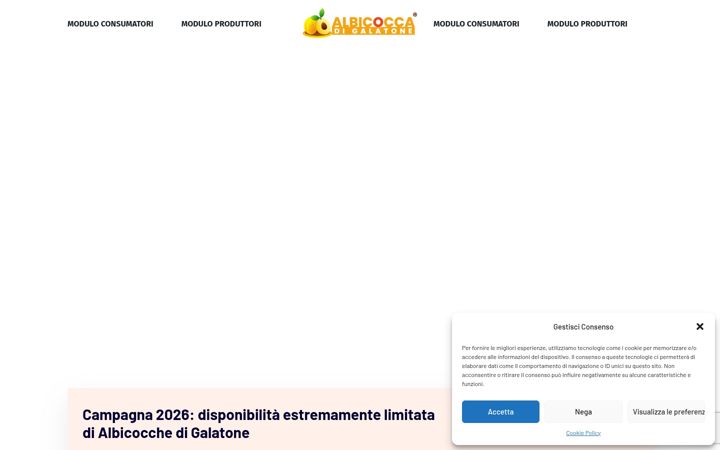 Screenshot von albicoccadigalatone.it