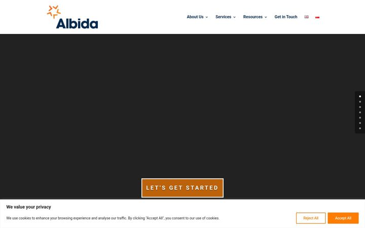 Screenshot of albida.com