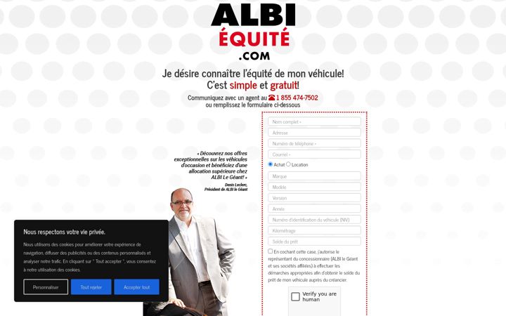 Screenshot of albiequite.com
