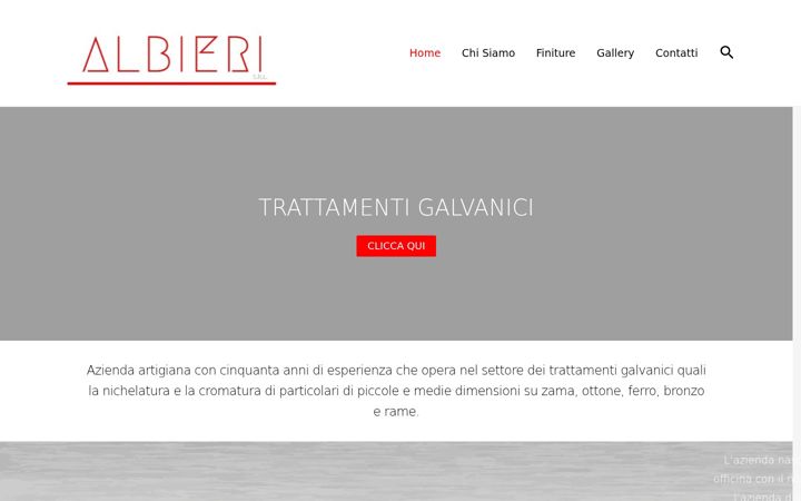 Screenshot of albieri.eu