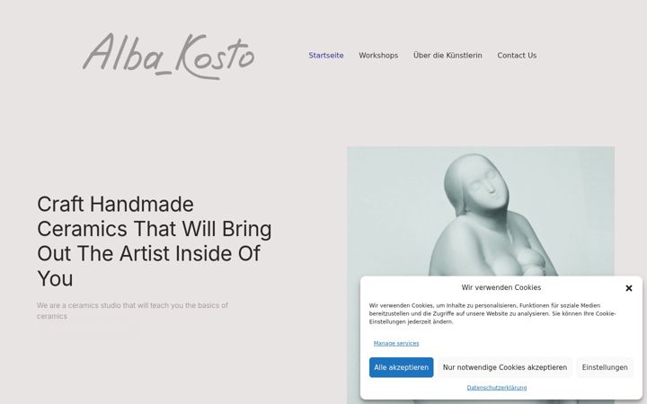 Screenshot of albikosto.studio