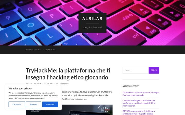Screenshot of albilab.it