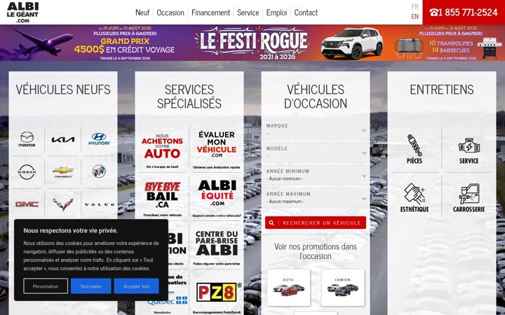 Screenshot ta' albilegeant.com
