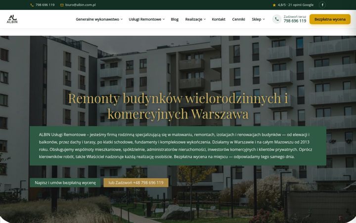 Screenshot of albin.com.pl