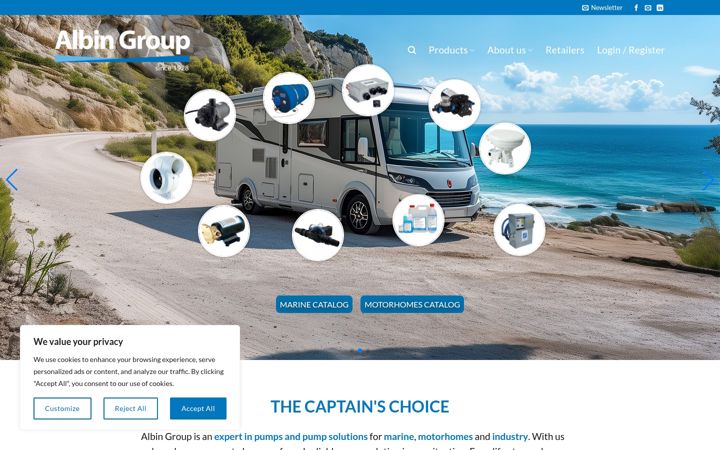 Screenshot of albin.group