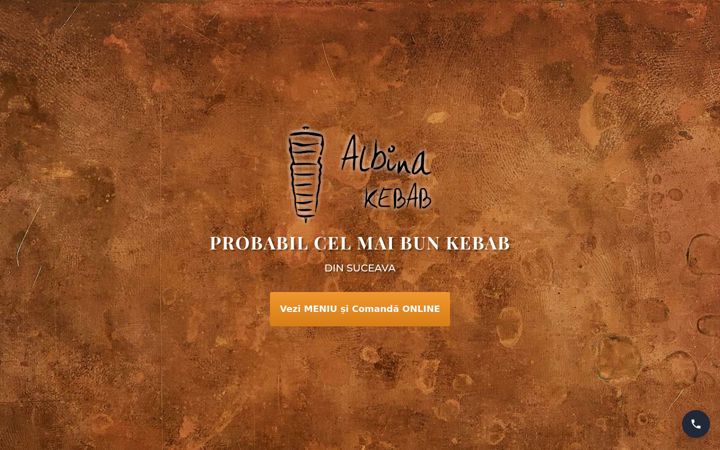 Screenshot von albinakebab.ro