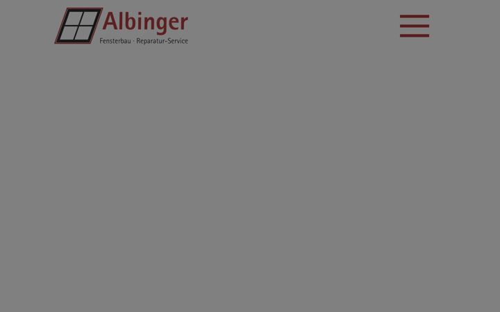 Screenshot of albinger-fensterbau.de