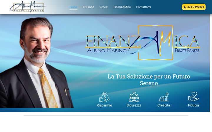 Screenshot of albinomarino.it