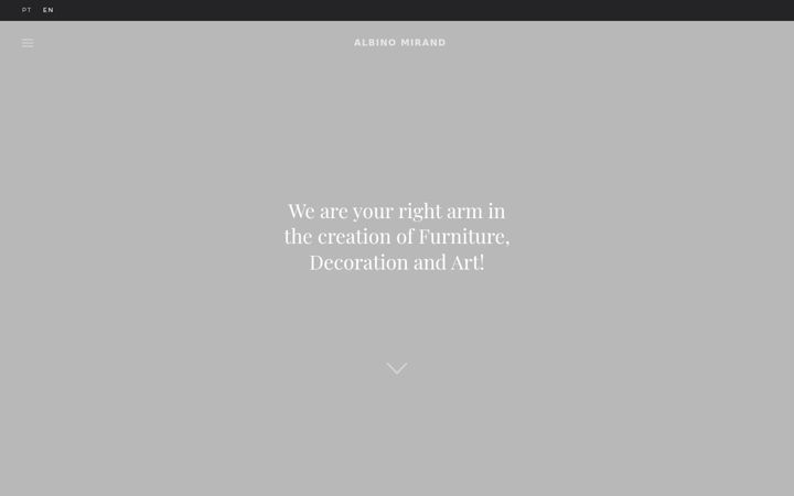 Screenshot of albinomirandalda.pt