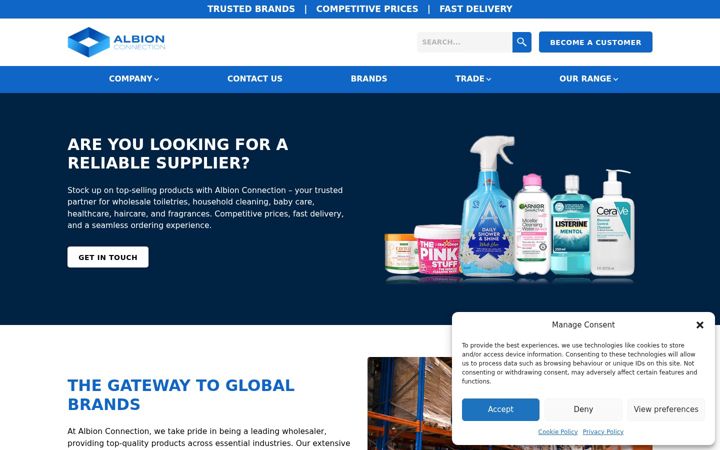 Képernyőkép: albionconnection.co.uk