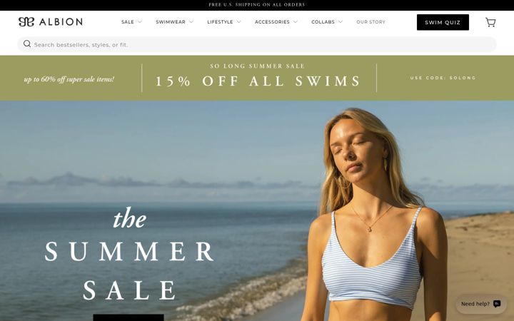 Screenshot ta' albionfit.com