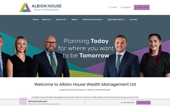 Képernyőkép: albionhousewm.co.uk