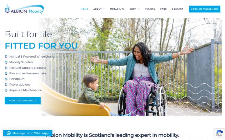 Captura de pantalla de albionmobility.co.uk